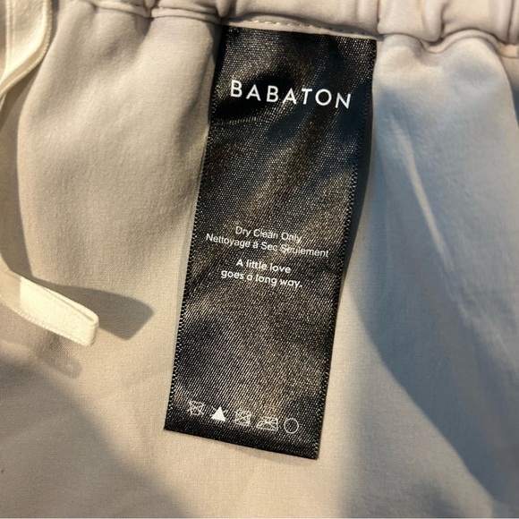 Aritzia Babaton Dexter Wool Blend Grey Pull On Jogger Style Pants Size Medium - Picture 7 of 9